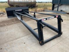 2023 Cherry Products CGP16 grain pusher with 5ft blade and JCB Q-fit attachments. Serial No CP5568