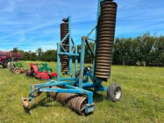 Edlington hydraulic folding roll, 6.2m wide with 22 inch breaker rings. Serial No: J1934