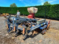 2012 Philip Watkins 3.25m Tri-Till hydraulic folding cultivator with discs and rear packer. C/w 2013