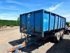 AS 10t twin axle trailer. Serial No: 10589
