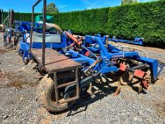 2013 Philip Watkins 4m hydraulic folding cultivator. C/w Kongskilde legs, levelling disks and Guttle