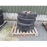 4No Firestone 7.50-20-10 wheels & tyres
