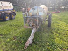 Chafer 2000l stainless steel twin axle trailed tank