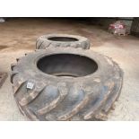 Pair of Michelin XEOBIB VF710/60R42 tyres