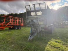 Fliegl Gigant ASW271 20T ejector grain and muck trailer, manual grain chute, air brakes, central lin