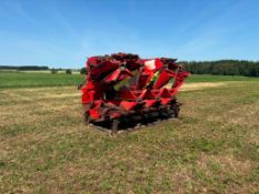 2007 Olimac Drago SR6TR 6 row maize header with Claas header plate c/w Vario speed cogs and pipe to