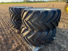 Set Michelin 600/60R28 wheels and tyres to suit Househam Air-Ride sprayer