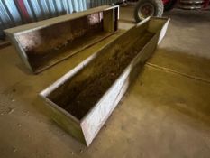 Galvanised water trough, 8ft