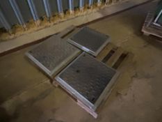3No manhole cover tops