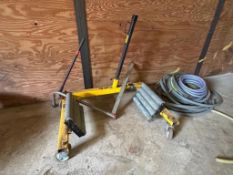 2005 Gothia Redskap tyre changing trolley. Serial No: D1569