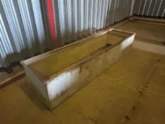 Galvanised water trough, 8ft