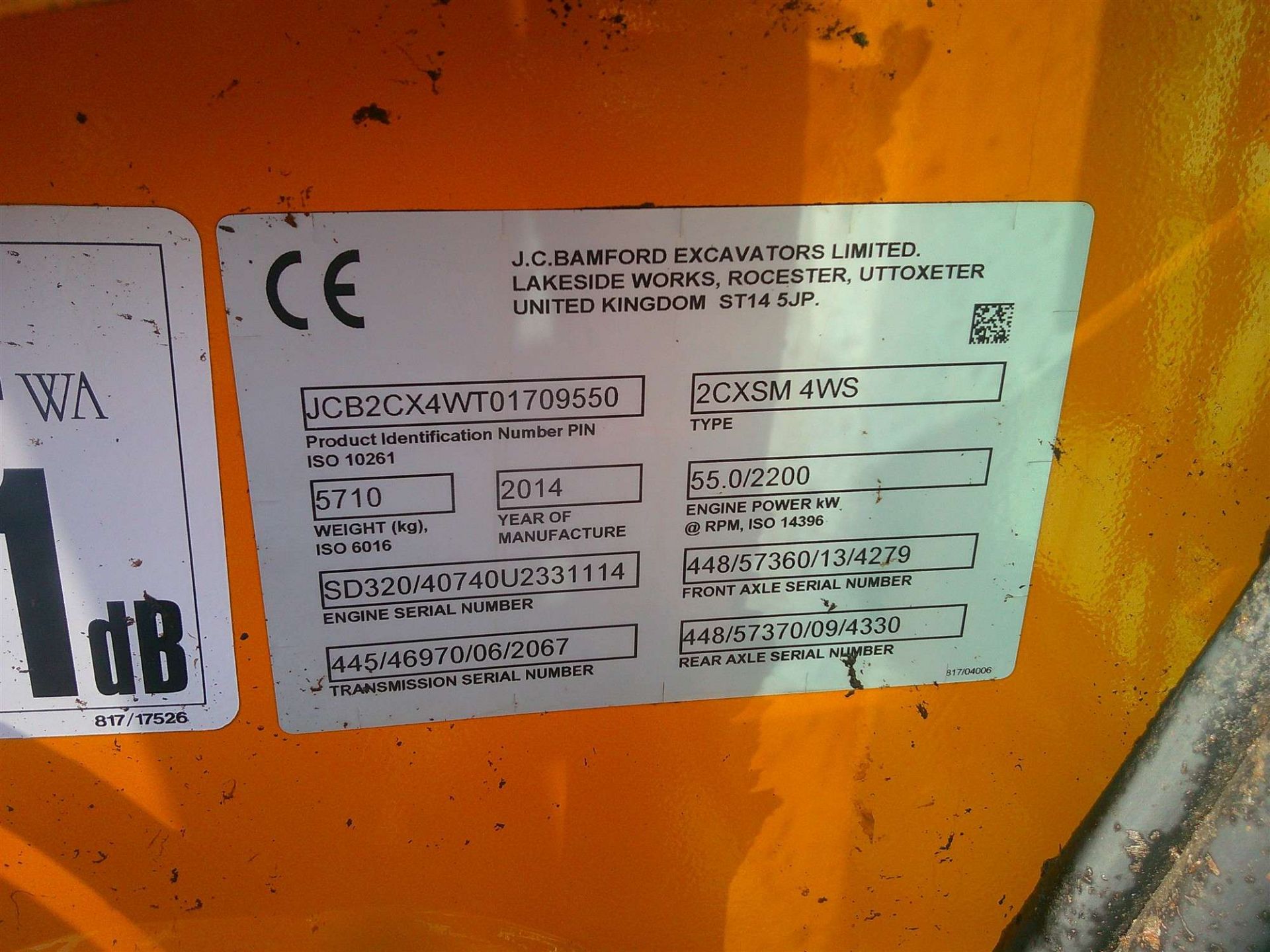 JCB 2CXSM 4WS