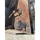 Wooden Workbench bench (damaged steel top) with No3 Record Vice Attached - Image 2 of 3
