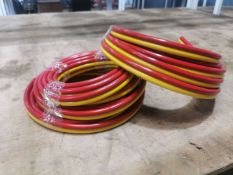 2 X 10M Rolls twin Red & Yellow 1/4" Welding Hose