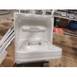 Wall-mounted foldable ceramic sink