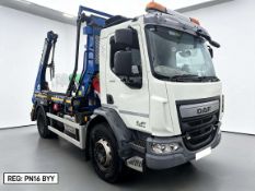2016 Daf Trucks LF250 Fa 18tonne Skip Wagon (Direct Council)