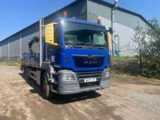 2017 17 reg MAN TGS,HMF 1420, DOUBLE PUSH FOLD UP CRANE (COLLECT FROM NEWTON LE WILLOWS)