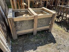 ORGINAL ANTIQUE STONE TROUGH APPROX 115CM X 65CM CRATED