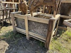 ORGINAL ANTIQUE STONE TROUGH APPROX 115CM X 65CM CRATED