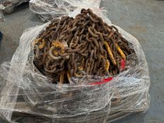 Pallet Of Mixed Capacity Chain slings, various lengths & different capacity wire ropes