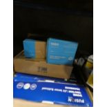 A mixed lighting lot including 8 x Fusion dome 12W/16W led sensor bulkheads etc - New in box