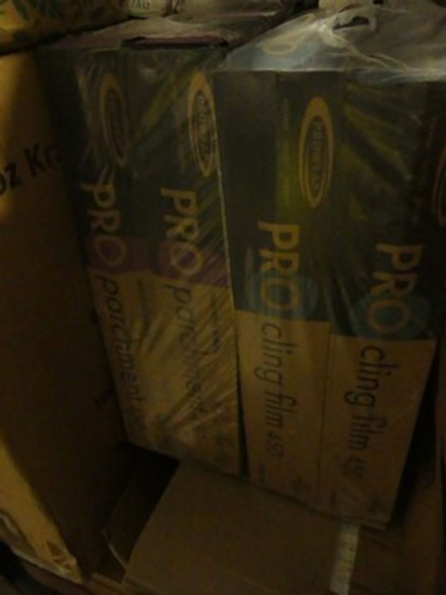 A large quantity of disposable catering including 500ml microwave containers, pro patchment and - Image 5 of 8