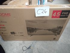1 x Idome 45" smart TV, model: L4500UK - sealed new in box (E3D)C24