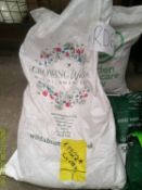 A selection of seed, including Growing Wild Ltd., wild flower seed, 5kg bag of Lawn seed, 3 x 5kg