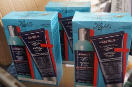 3 x boxes of Kiehls, The Classic Gentleman Collection, facial treatments - sealed new in box (C6C)