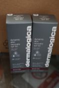 2 x 50ml bottles of Dermalogica dynamic skin recovery, expiry: 04/2028 - new in box (C8B)