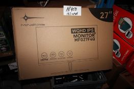 1 x Minifire 27" WQHD IPS monitor, model no MFG27F42, new in box (K6A) AP458