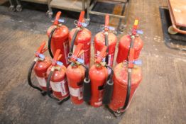 Quantity of water fire extinguishers.