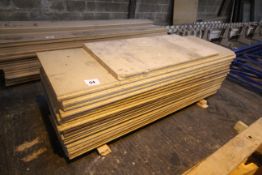 Quantity of chipboard flooring.