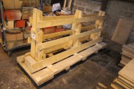 Sheet timber trolley.