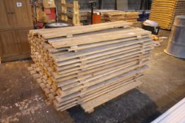 Pallet of timber shelving.