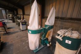 Twin bag single phase 32A dust extractor.