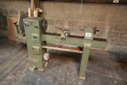 Wadkin Bursgreen BL150 single phase wood turning lathe.