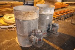 2x extraction units for paint booth.