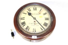 A 19th Century clock, named to TE Fish of St Matthews Street, West Ipswich. Vendor reports ex