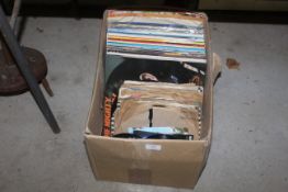 A box of records to include LP's, 78's and 45's