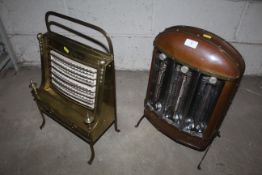 The Inventium M36 of England electric fire and the All Brass Belling & Co type 392 electric fire,