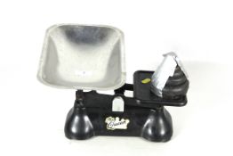 'The Queen' balance scales and weights