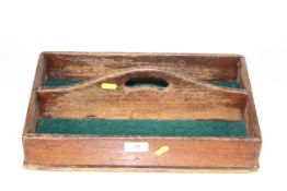 A 19th Century mahogany cutlery box