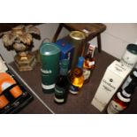 A bottle of Glen Fiddich single malt Scotch whisky, aged 12 years; a bottle of Glen Moray single
