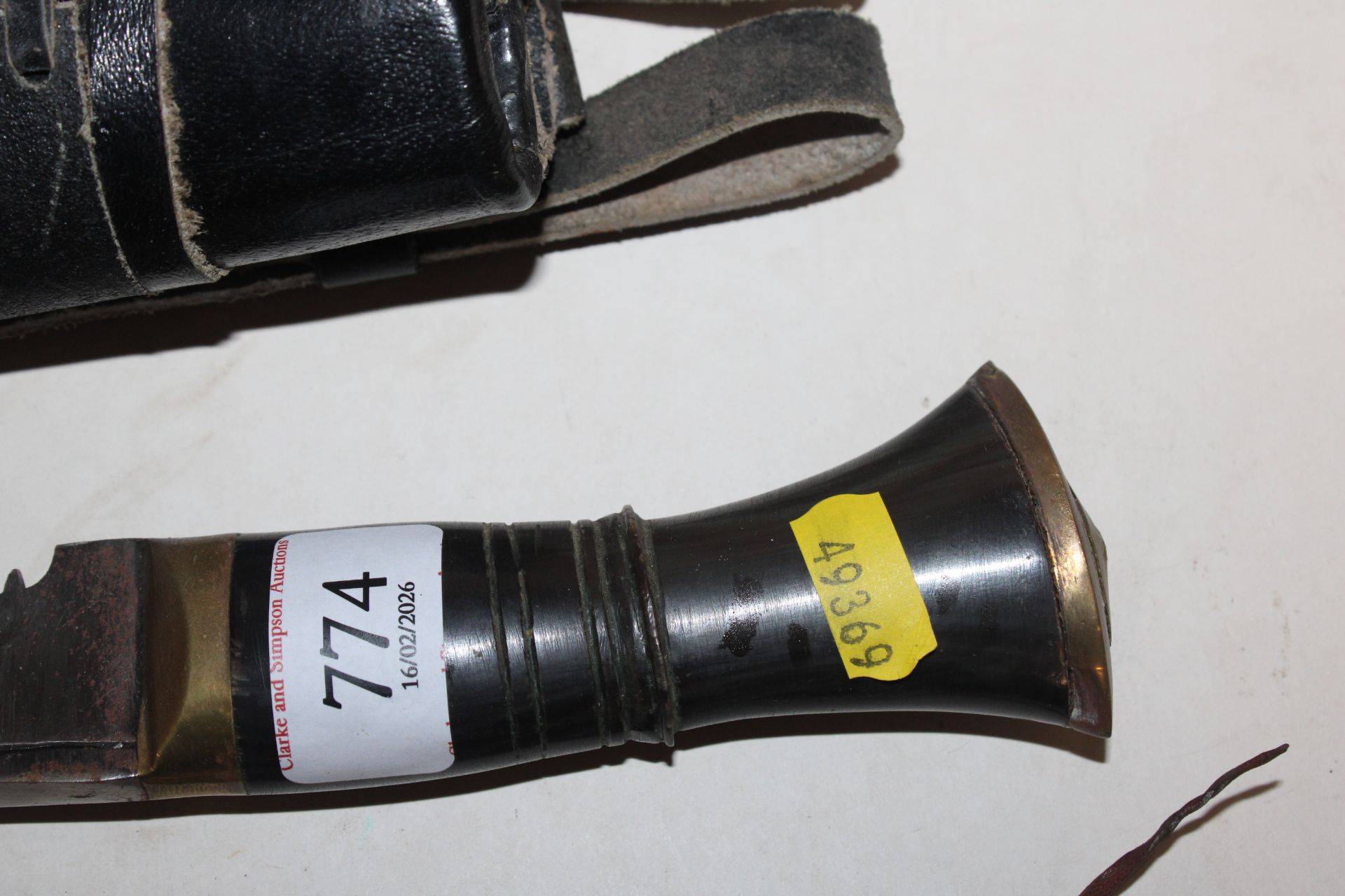 A Kukri knife together with a leather handled dagg - Image 11 of 13