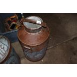 A tall twin handled milk churn (RB)