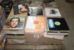 A large collection of various records to include 'E:Gum - Keyboard Lies', 'The Twin - Sanitised', '
