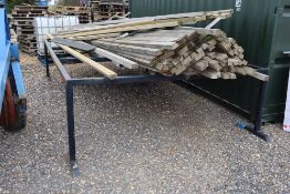 Large 4m x 2.5m metal platform/ bench frame.