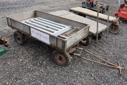 4-wheel hand trolley.