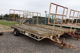 Nelson single axle bale trailer. With ladders.